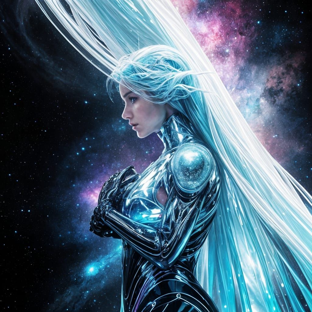 Woman of Light Emerges from Darkness