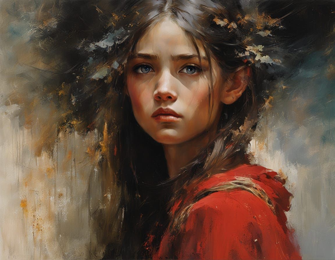 Mysterious Portrait in Moody Light