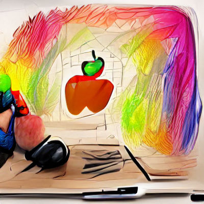 Golden Retriever Puppy in Wildflower Field