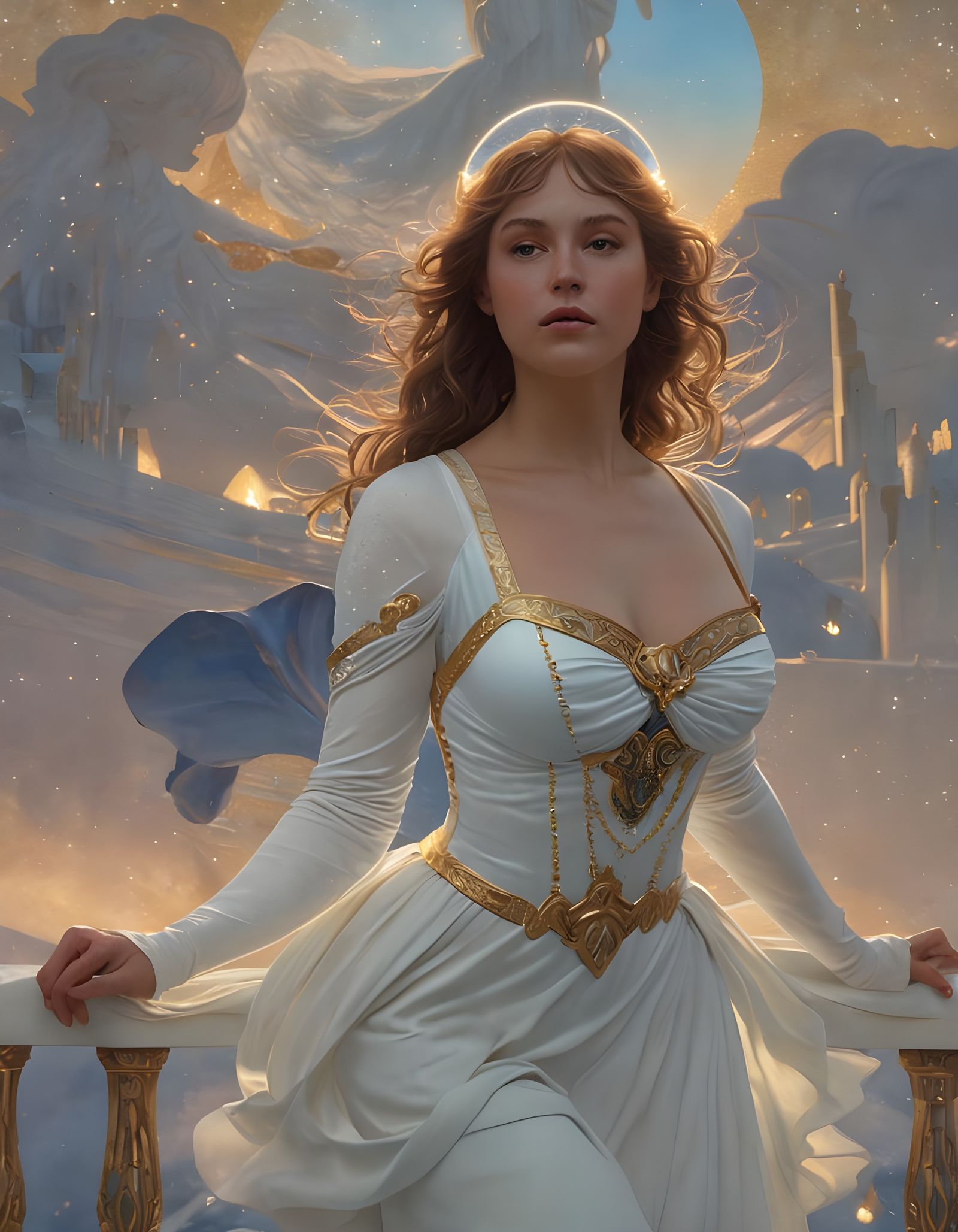 America Personified: Ethereal Fantasy Concept Art