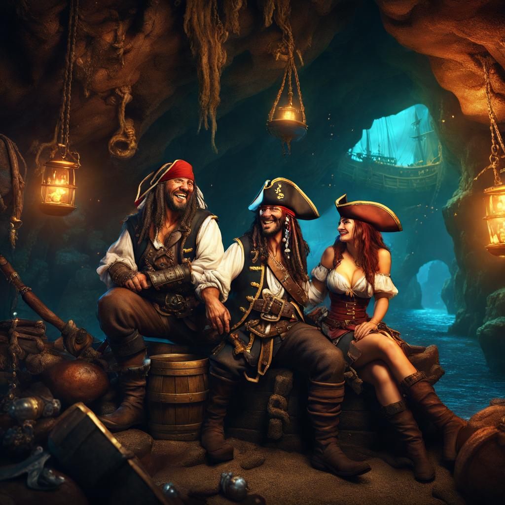 "For the love of God.....I told you not to let Grace O'Malley park the ship !! HAHAHA !!"