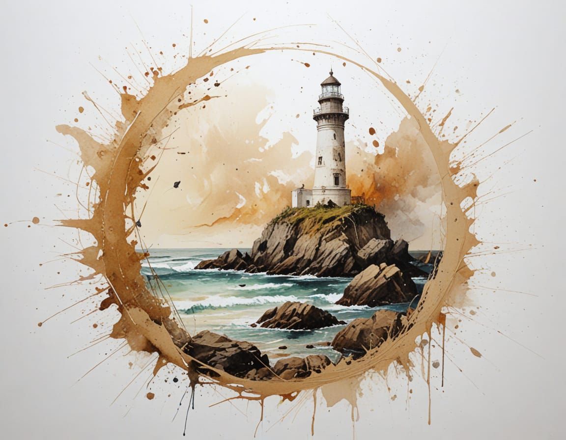 Seaside Lighthouse Under Starry Portuguese Sky: Milky Way Ar...