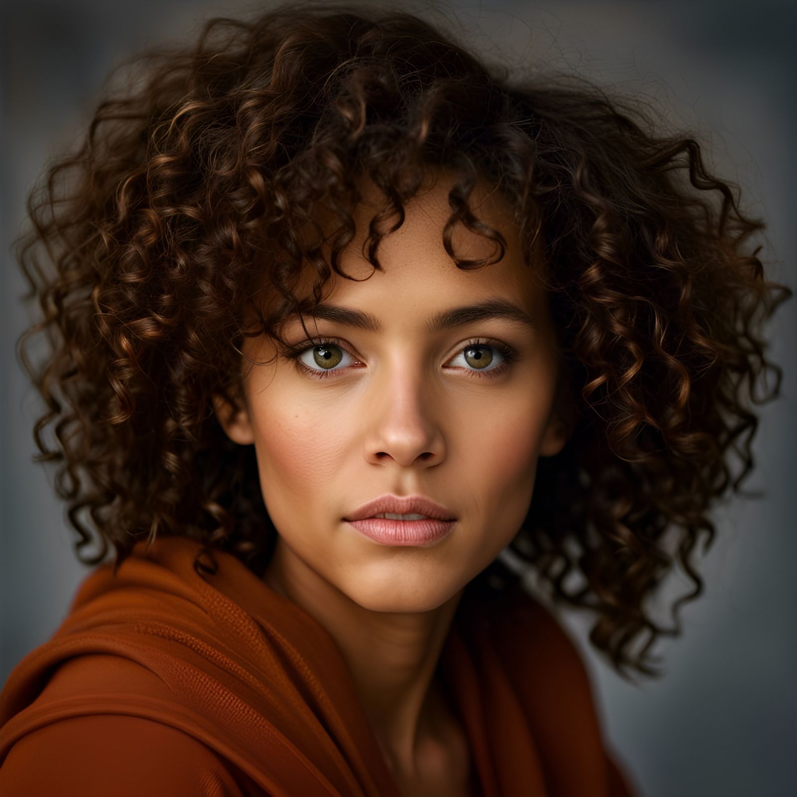 Professional Portrait of a Beautiful Mixed-Race Girl