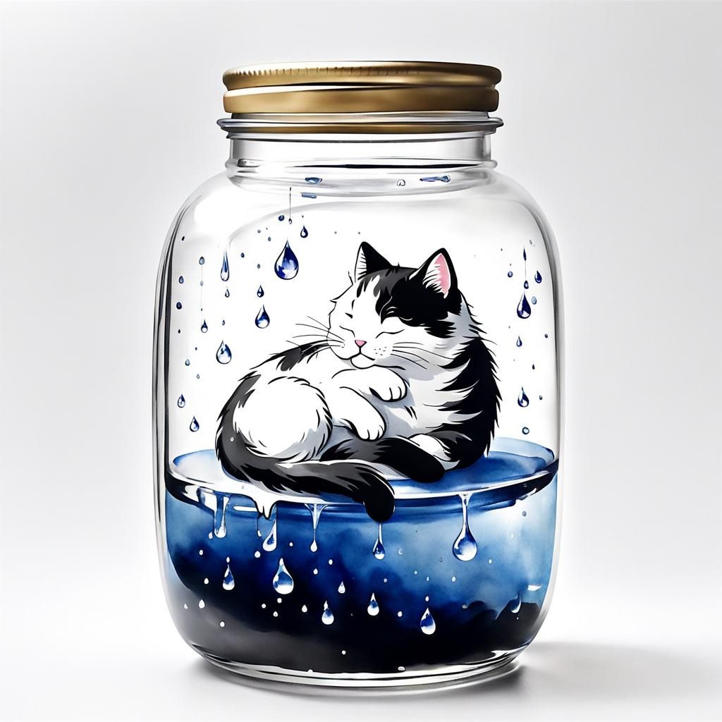 Cat In a Jar