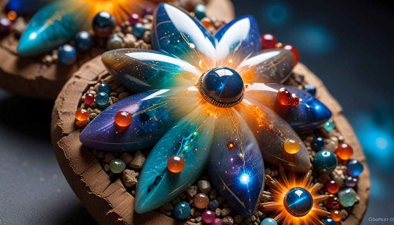 Vibrant Connected Starforms in Iridescent Cosmic Dance