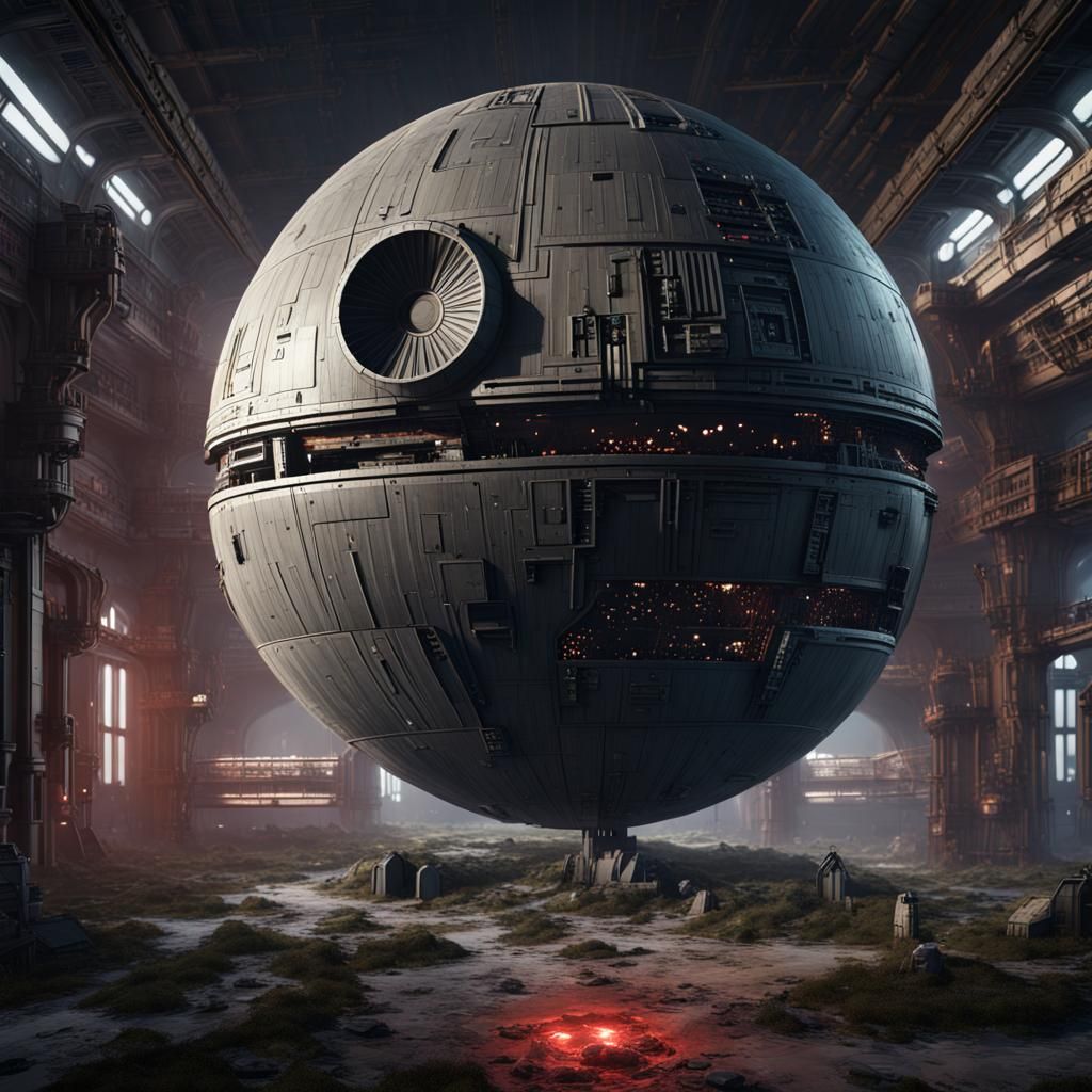 Detailed Matte Painting of the Death Star