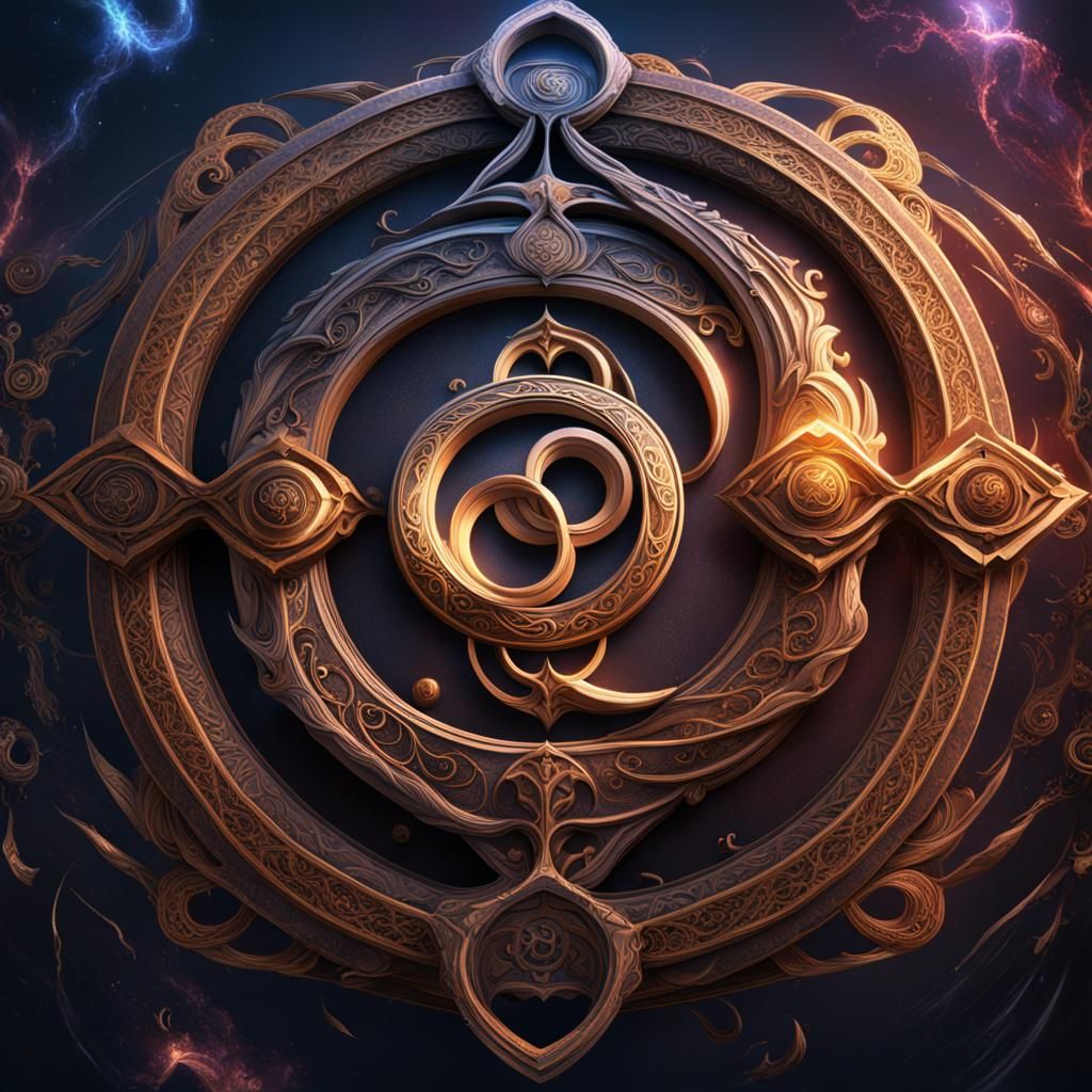 Detailed Infinity Symbol Matte Painting in 8K