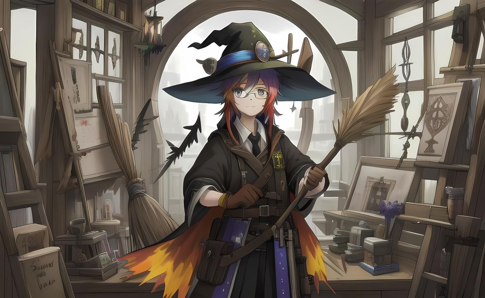 Witch's Flying Broomstick Workshop: Magical Craft