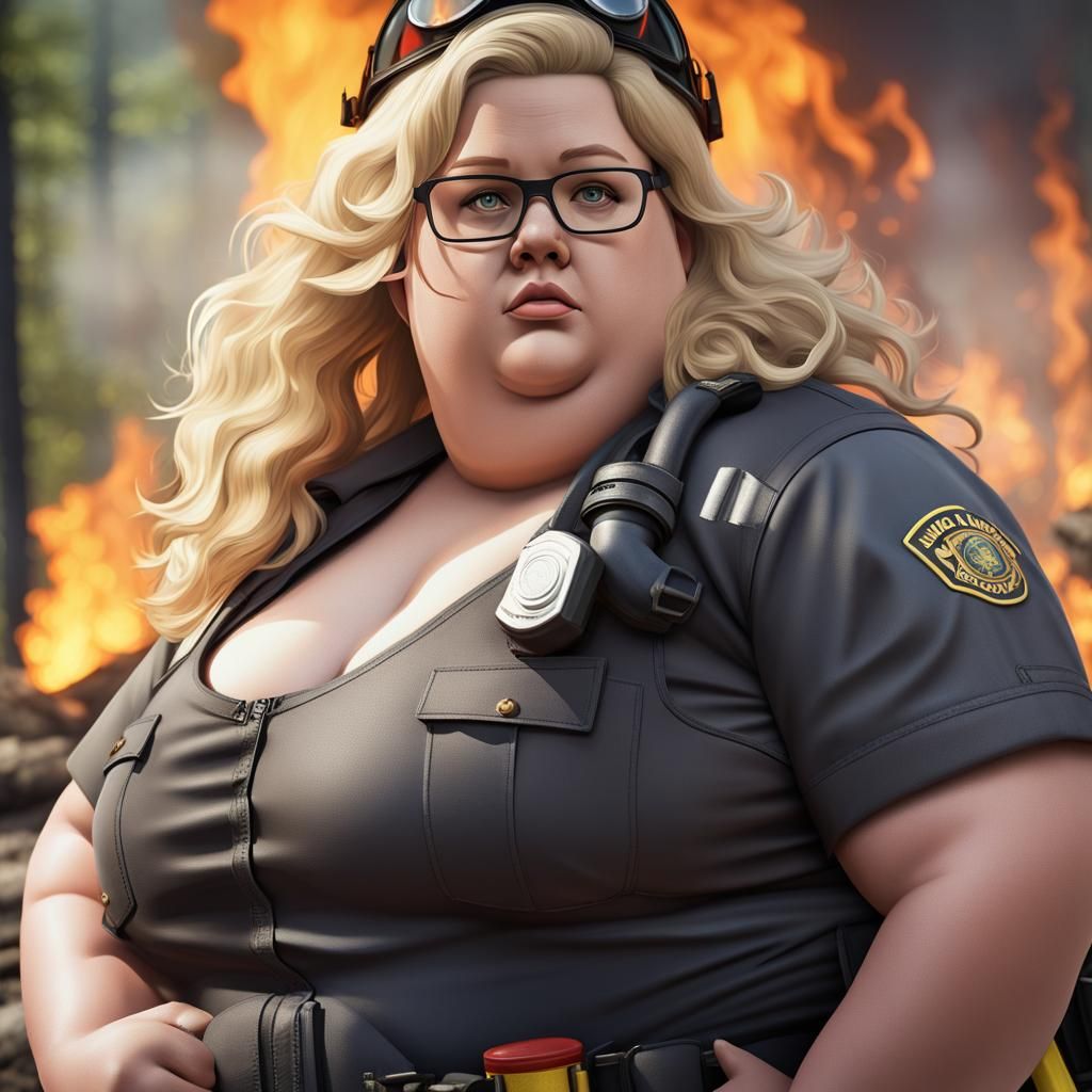 curvy police woman
