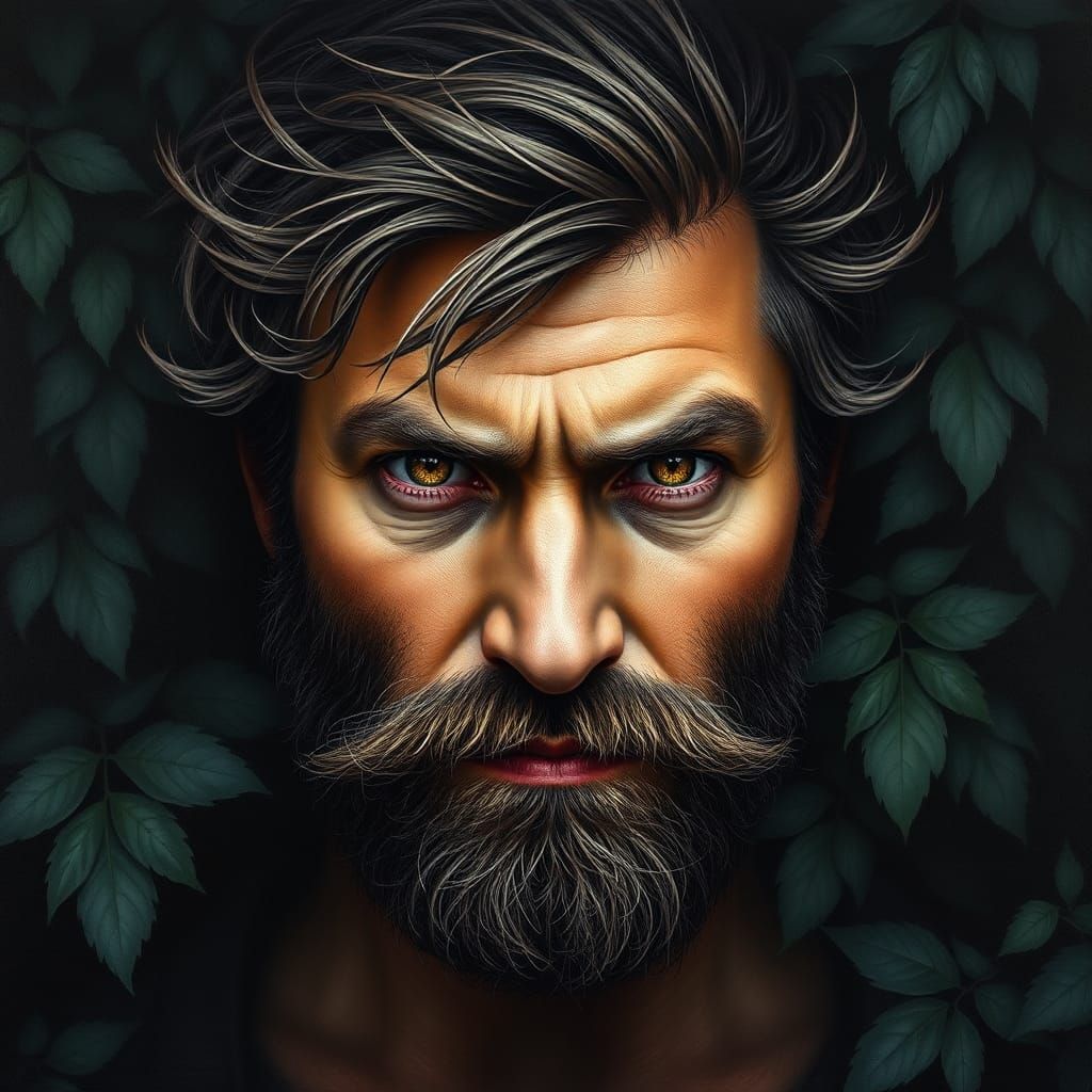 Intense Portrait of Rugged Man by James Gurney