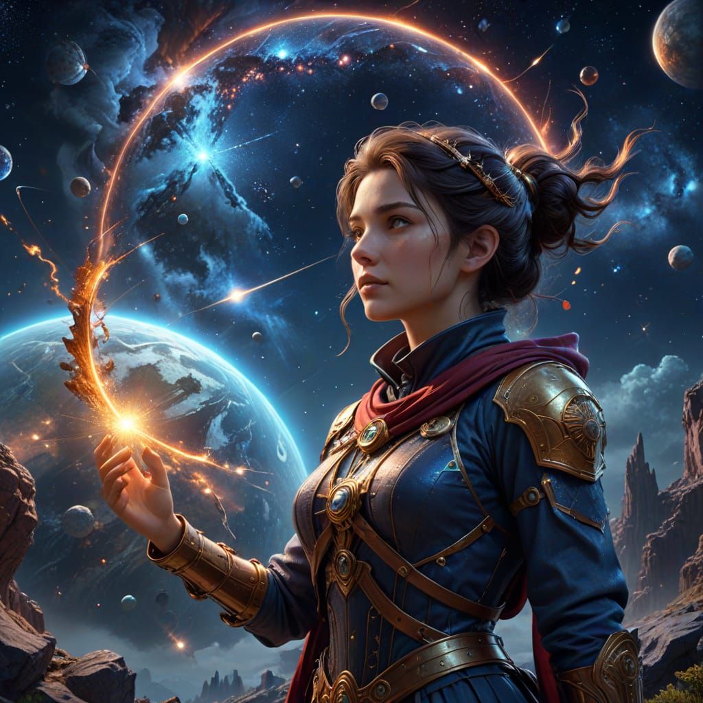 National Woman Astronomers Day: Detailed Matte Painting