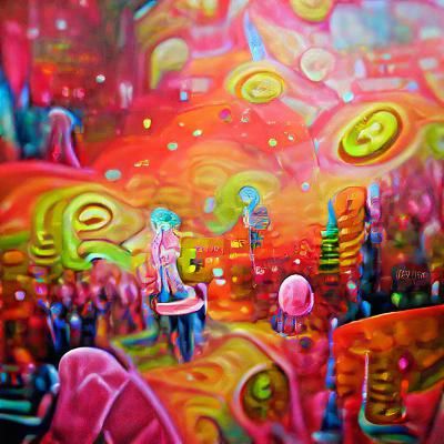 Colorful Hallucination in Neo-Impressionistic Style