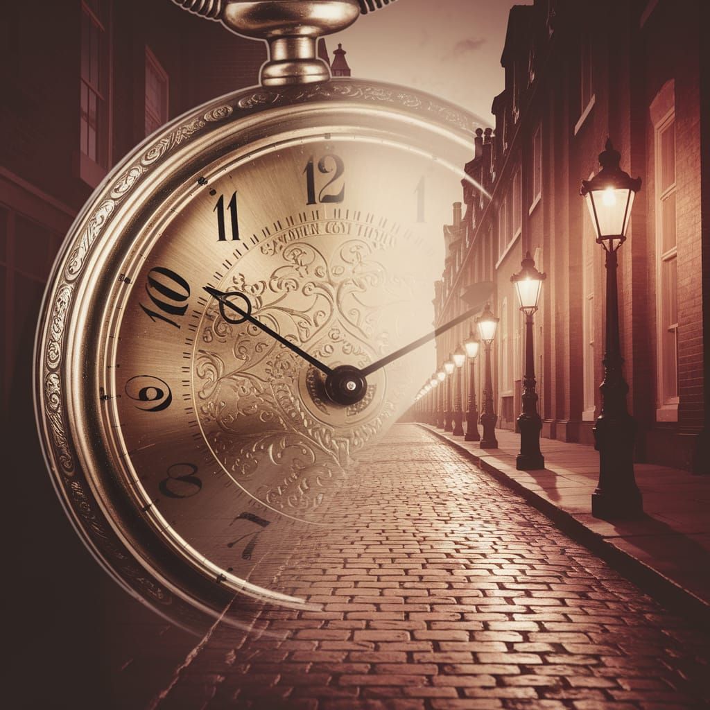 Vintage Pocket Watch Blends with 1800s London in Mesmerizing...