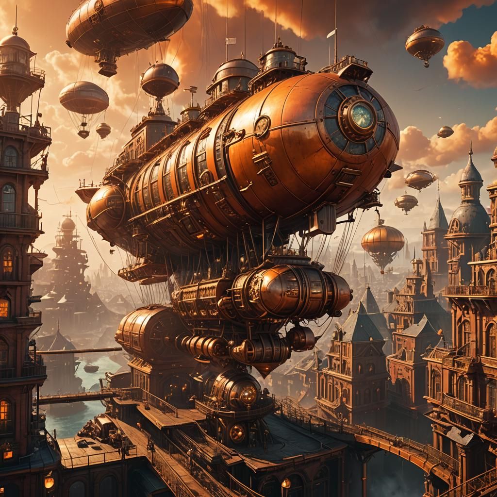 orange steampunk empire