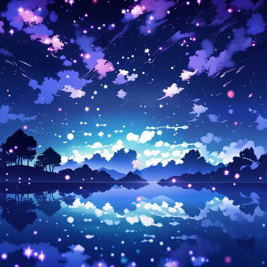 [Collection: Anime Backgrounds] - Starry Night