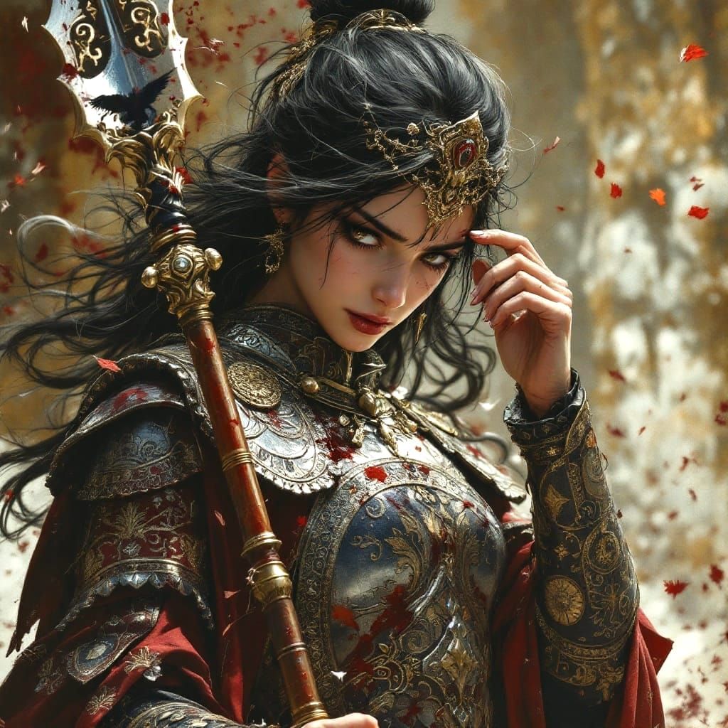 Sasanian Knightess Embodies Determined Spirit