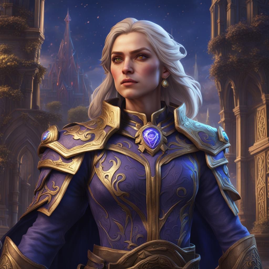 Jaina Proudmoore: Detailed Fantasy Concept Art