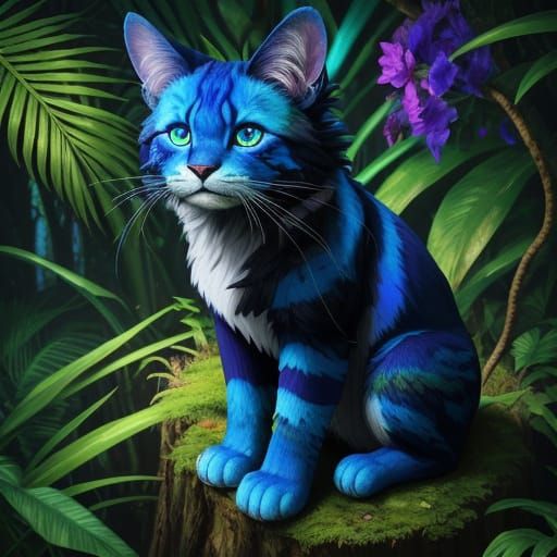 Surreal Jungle Adventure in Vibrant Oil Painting Style