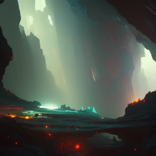 Cosmic Cave at the Edge of the Universe