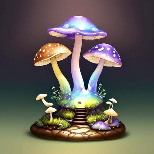 Chocolate Terrarium Fountain in Studio Ghibli Style