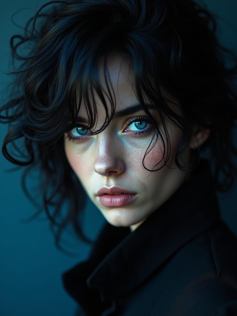 Simple portrait of wild woman