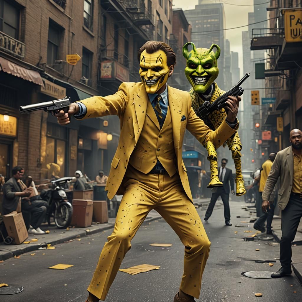 The Mask: Jim Carrey in Yellow Suit