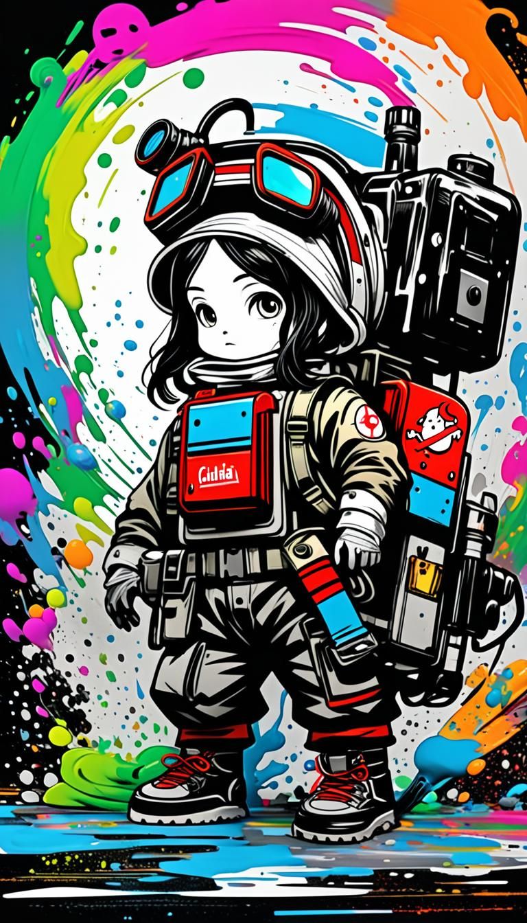 Adorable Chibi Ghostbuster in Ultra Quality