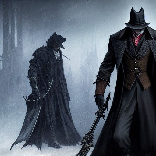 Vampire Hunter in Dark Fantasy Style