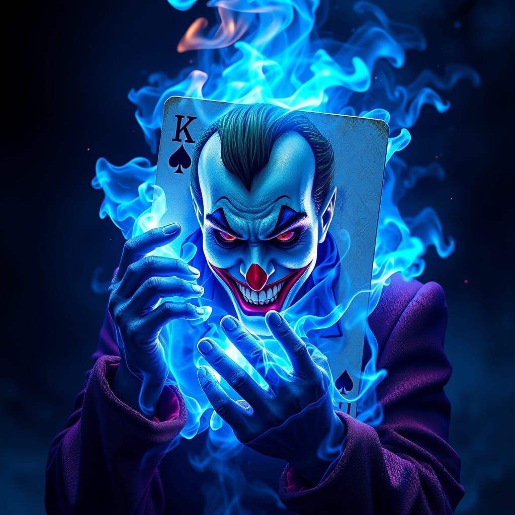 Mystical Joker Inferno in Deep Blues