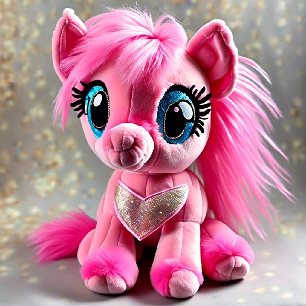 Pink Plush My Little Pony Stuffed Toy