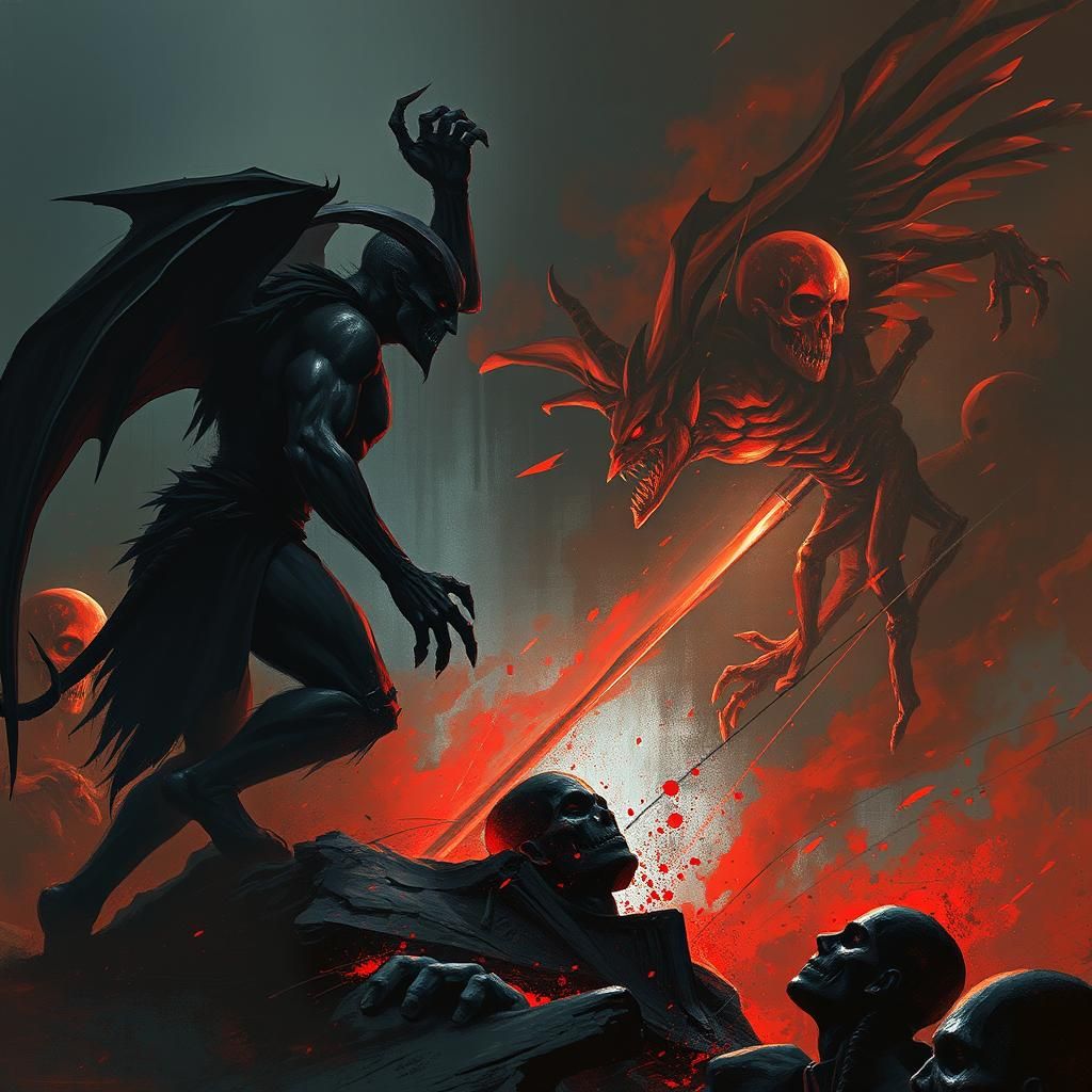 Sinister Face-Off: The Devil Versus Death