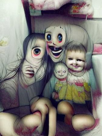 Creepy AI Generated Image