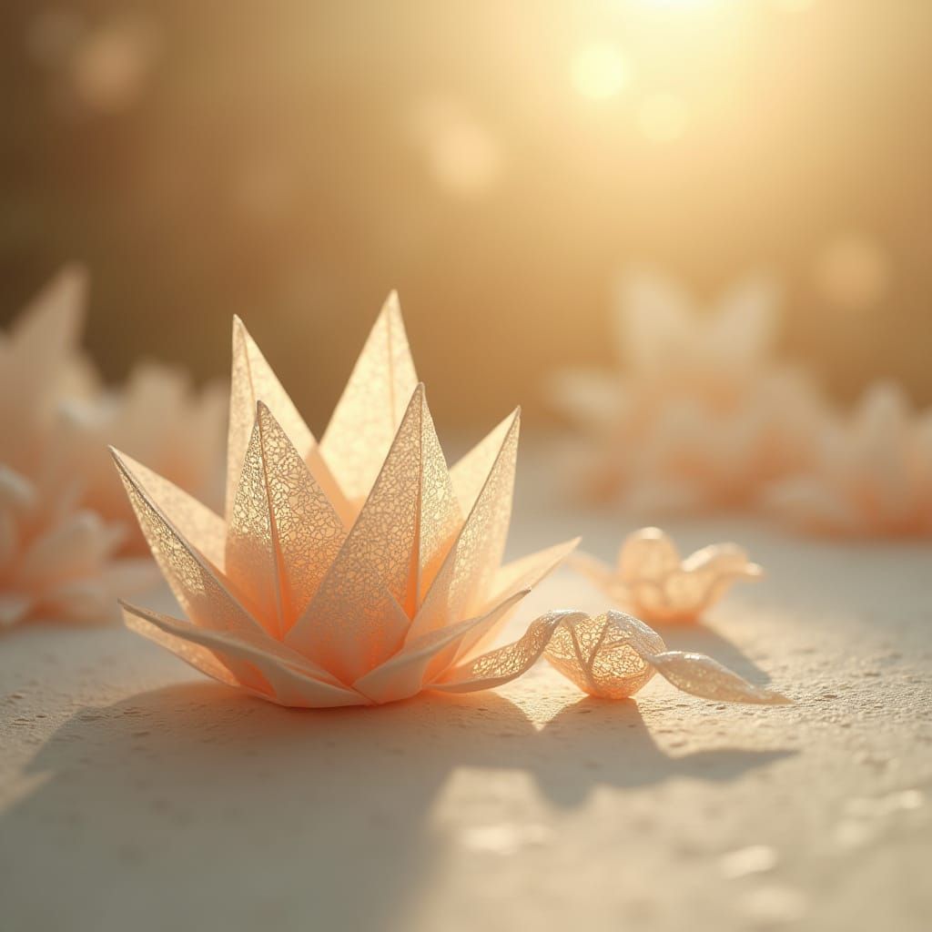 Ethereal Origami in Soft Focus