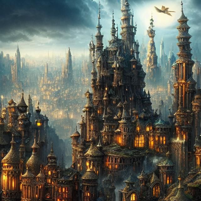 Fairytale City: Epic Digital Matte Painting