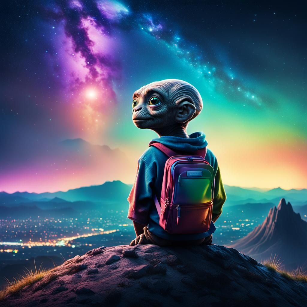 Stranded in an alien world desperate to go home.