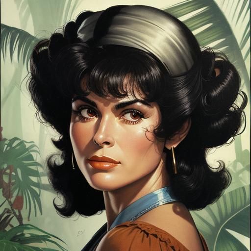 Adrienne Barbeau in the jungle