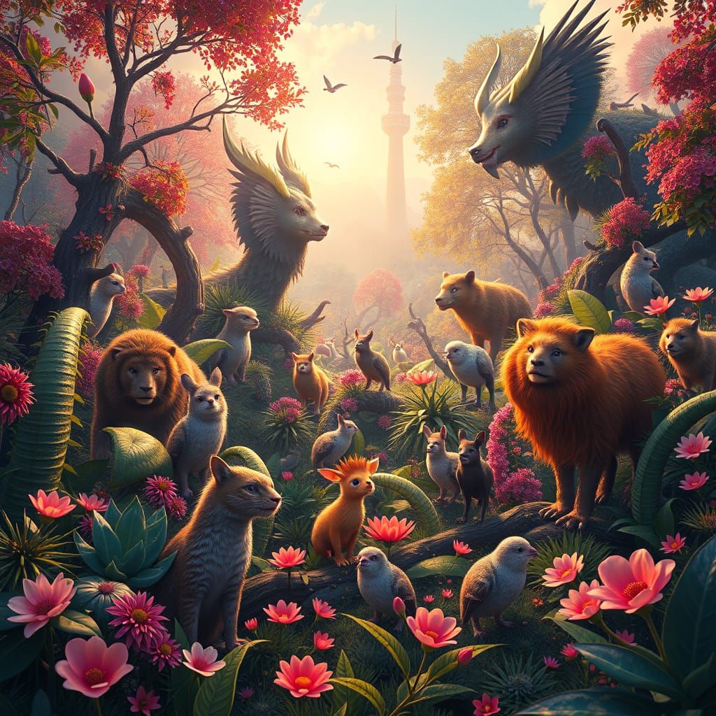 Vibrant Dreamscapes: Realistic CGI Art of Fantastical Worlds