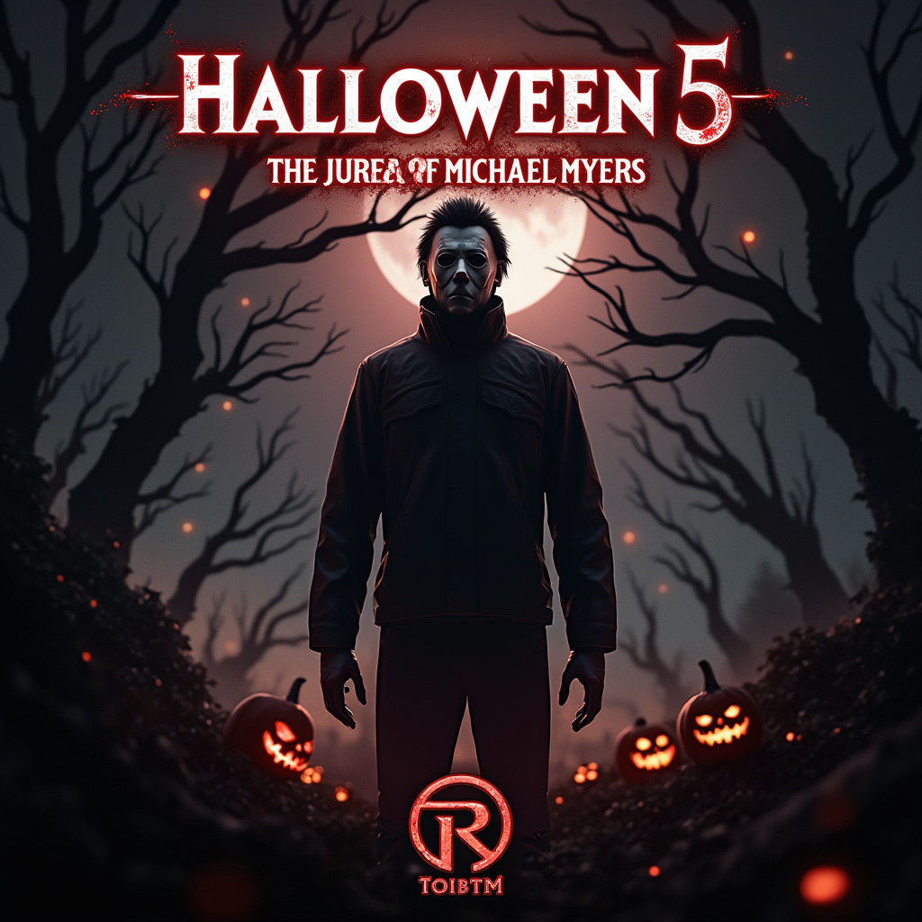 Michael Myers Halloween Poster in Dark Concept Art