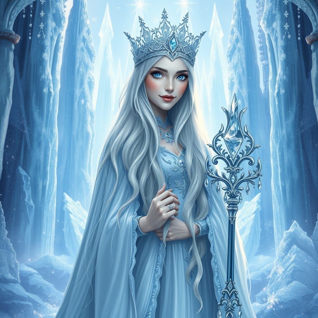 Regal Snow Queen in Crystal Palace Glory