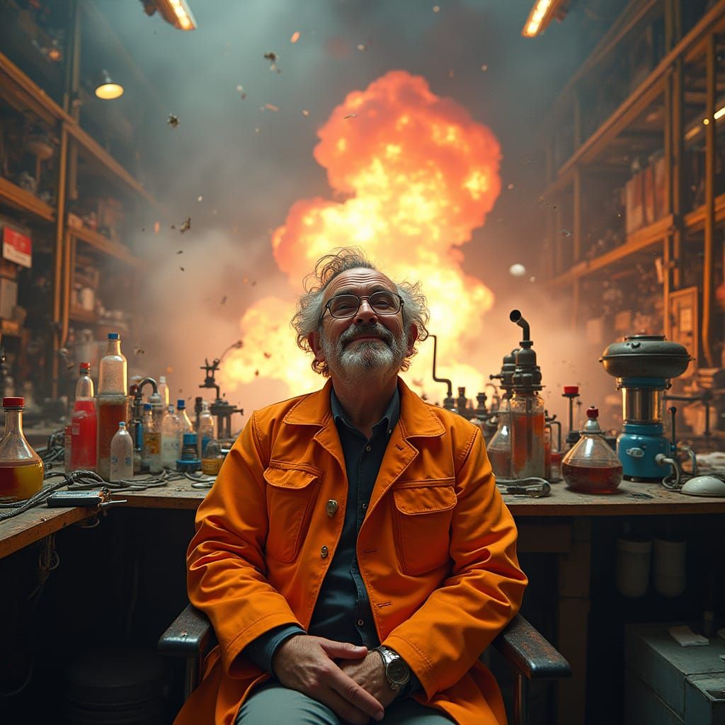 Mad Scientist Triumphs in a Kaleidoscope of Gases