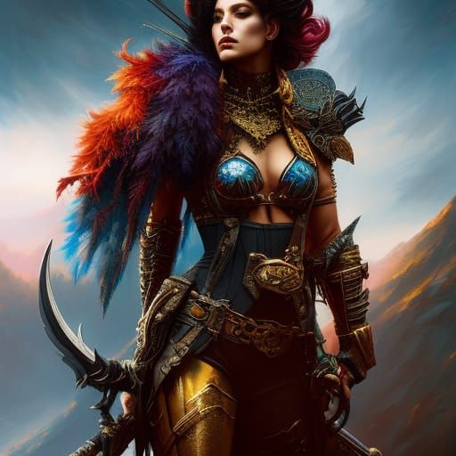 Branchpunk Warrior King in Gothic Armor