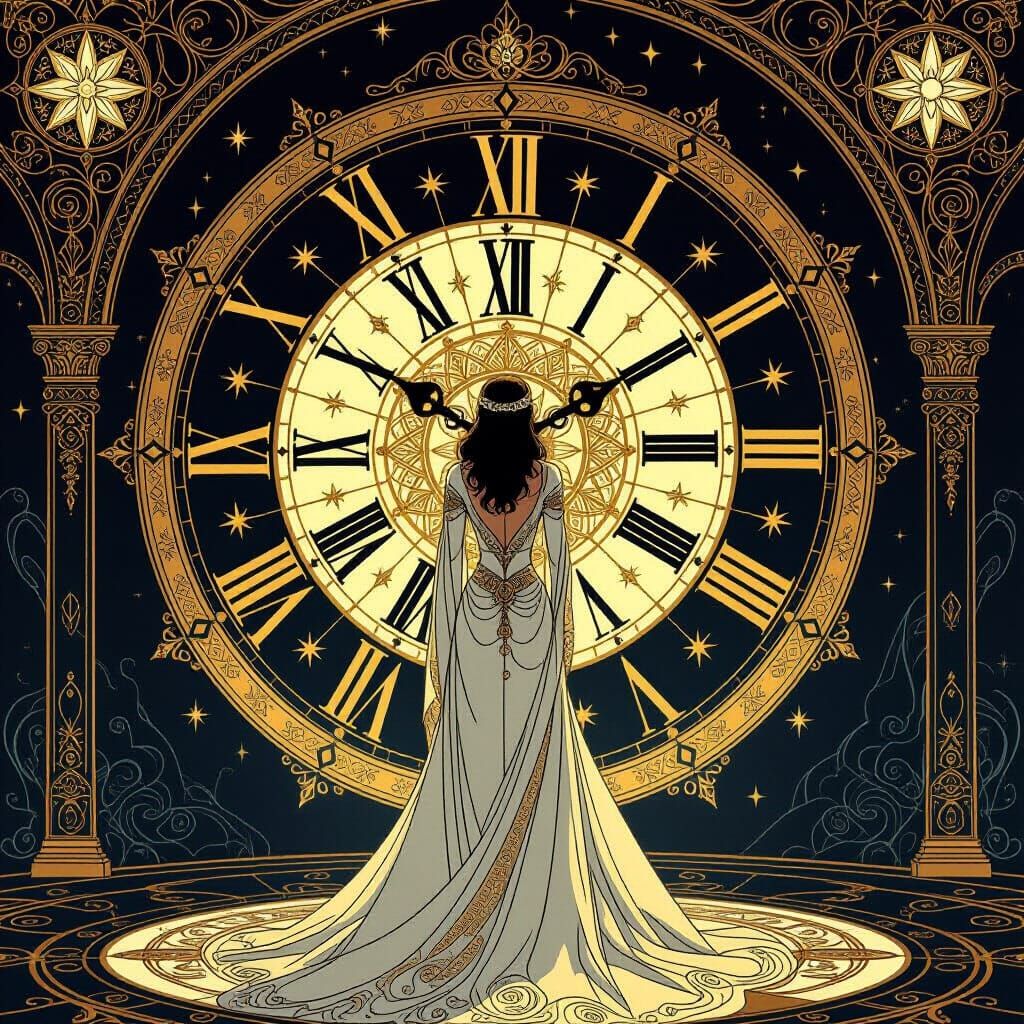 Wheel of Fortune Archetype Before Cosmic Clock