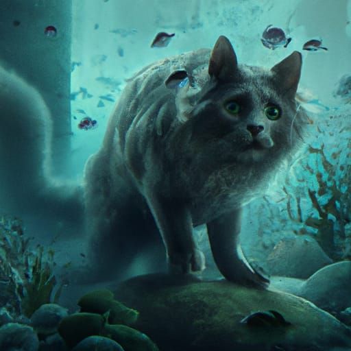 Nebelung Cat's Deep Sea Adventure