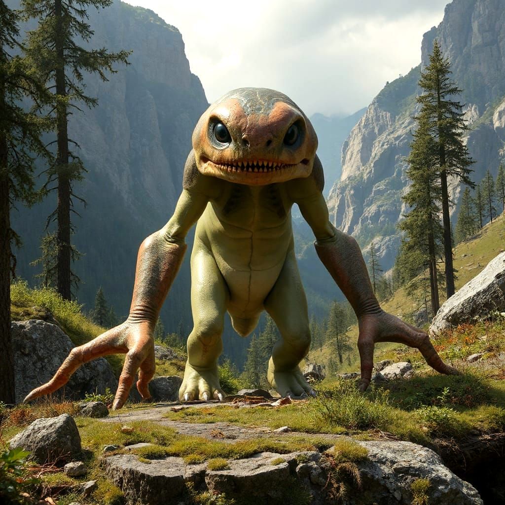 Biomorph Creature in Natural Surroundings