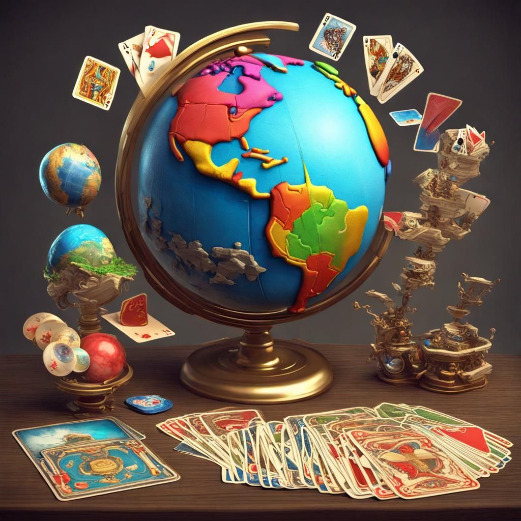 Fantastical 3D Board Game World with Genie