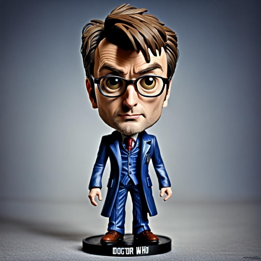 Tenth Doctor Hyperrealistic Bobblehead: Doctor Who