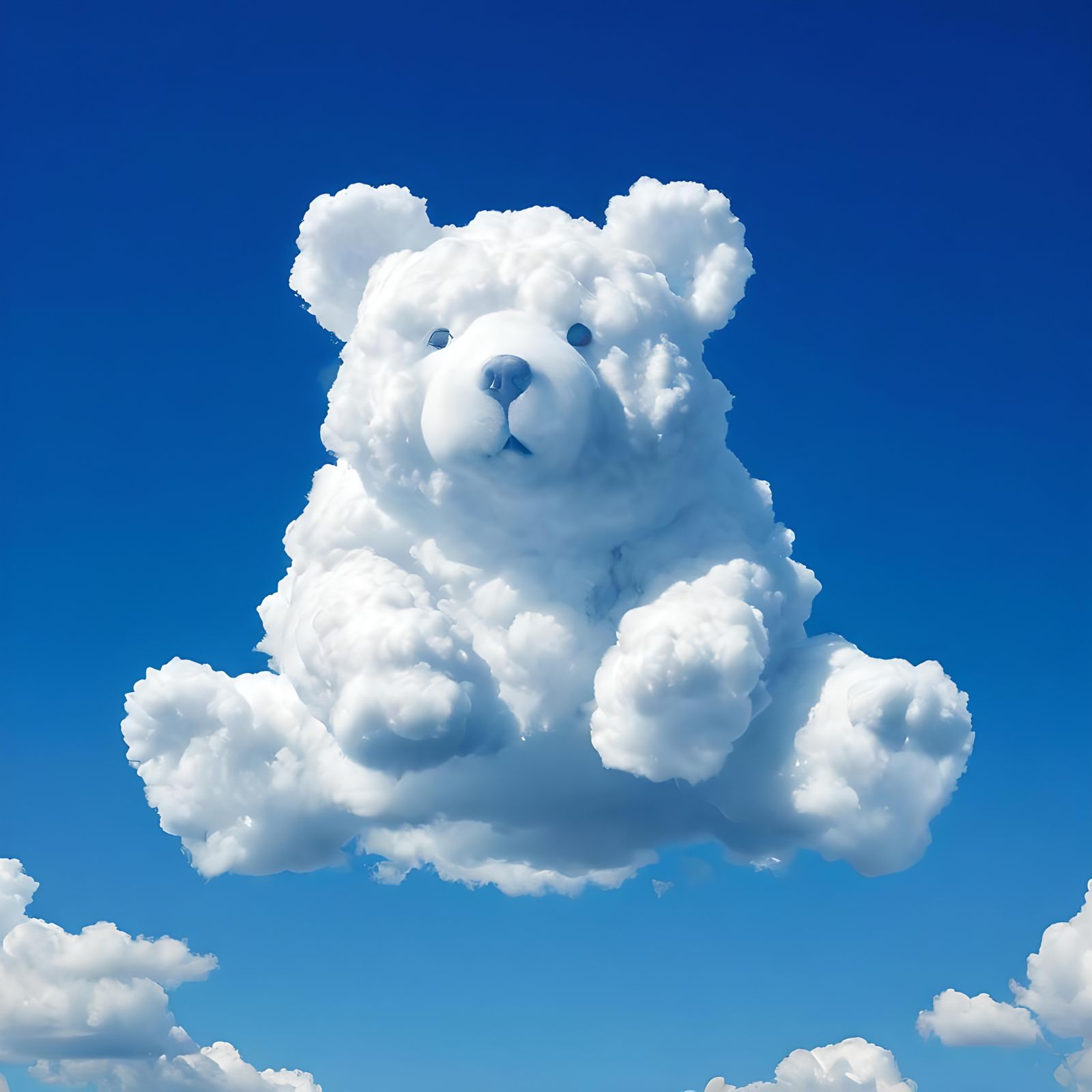 Cumulus Cloud Formation: Obese Bear Photograph