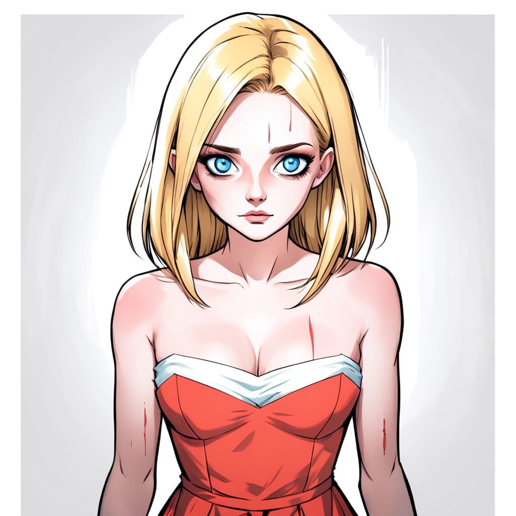 Dark Fantasy Comic Art Mug Shot of Abigail Breslin