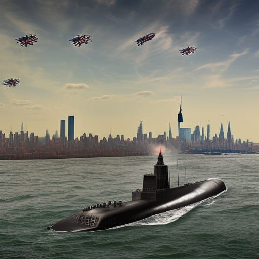 A german wwii u-boat sneaks into US waters