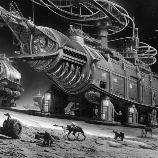 Mid-century SF magazine illo 9